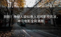 刚刚！神秘人疑似卷入可可影视风波，神马电影全网沸腾