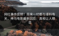 网红事件反转！原来一切都与爆料有关，神马电影最新回应：真相让人瞠目